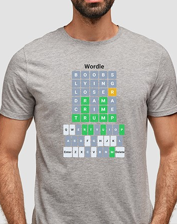 Trump wordle T-shirt